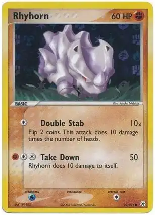 Rhyhorn 70/101 EX Hidden Legends