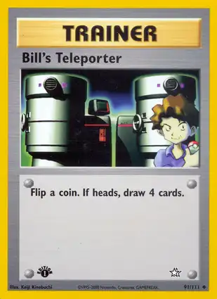 Bill's Teleporter 91/111 Neo Genesis 1st Edition