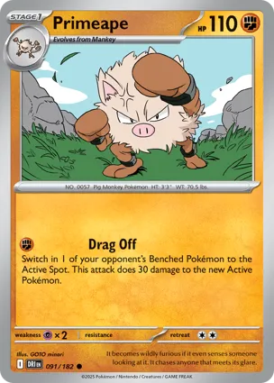Primeape 091/182 Destined Rivals