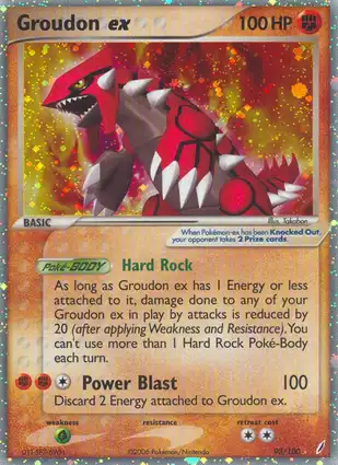 Groudon ex 93/100 EX Crystal Guardians