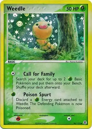 Weedle 86/112 EX FireRed & LeafGreen