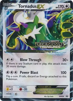 Tornadus EX BW96 Black & White Promos