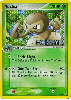 Nuzleaf 43/107 EX Deoxys