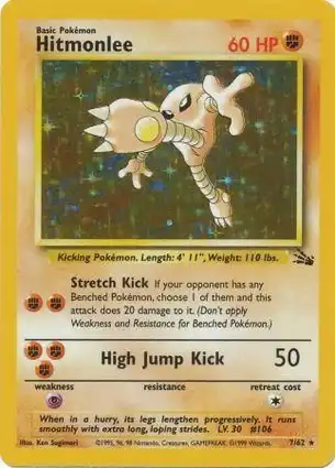 Hitmonlee 7/62 Fossil