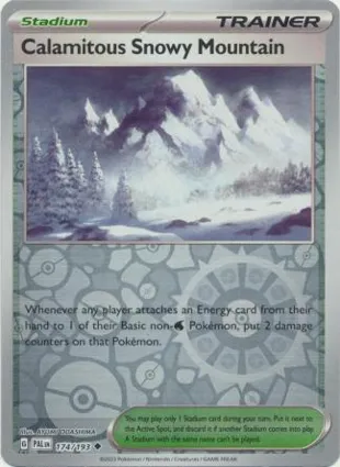Calamitous Snowy Mountain 174/193 Paldea Evolved