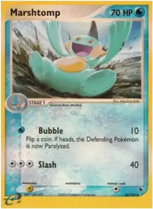 Marshtomp 40/109 EX Ruby & Sapphire