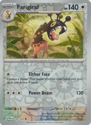 Farigiraf 155/193 Paldea Evolved