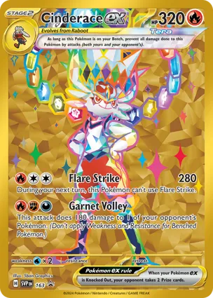 Cinderace ex 163 Scarlet & Violet Promos