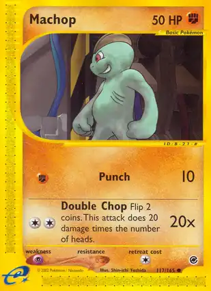 Machop 117/165 Expedition Base Set