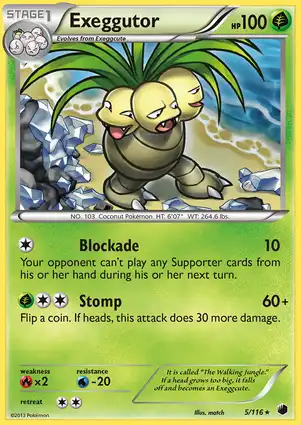 Exeggutor 5/116 Plasma Freeze