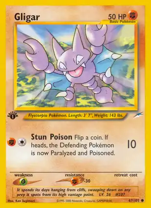 Gligar 67/105 Neo Destiny 1st Edition
