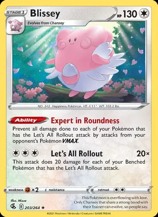 Blissey 203/264 Fusion Strike