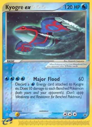 Kyogre ex 001 EX Nintendo Promos