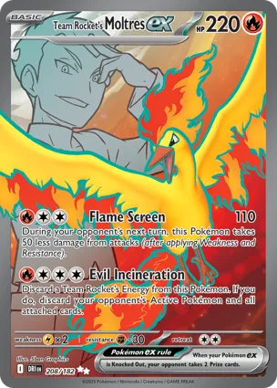 Team Rocket's Moltres ex 208/182 Destined Rivals