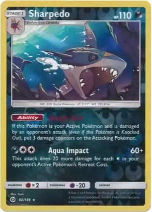 Sharpedo 82/149 Sun & Moon