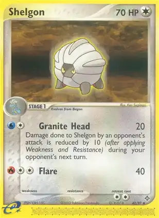 Shelgon 42/97 EX Dragon