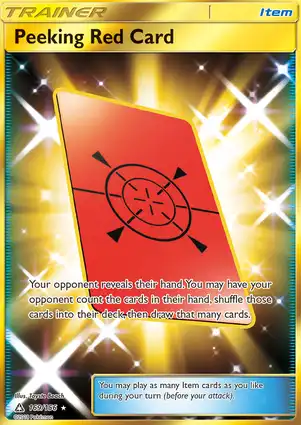 Peeking Red Card 169/156 Ultra Prism