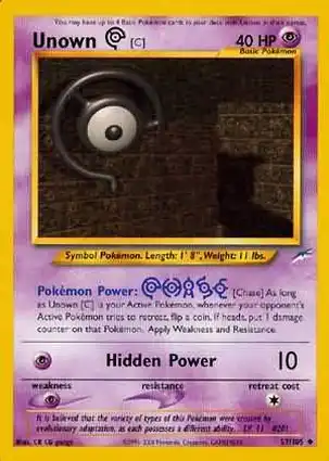Unown [C] 57/105 Neo Destiny