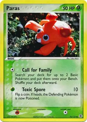 Paras 72/112 EX FireRed & LeafGreen