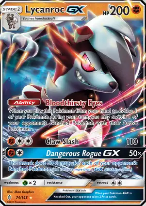 Lycanroc-GX 74/145 Guardians Rising