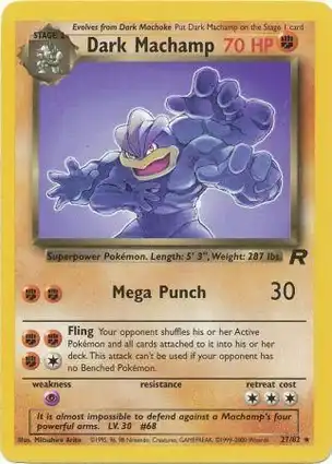 Dark Machamp 27/82 Team Rocket