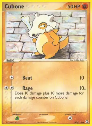 Cubone 60/113 EX Delta Species