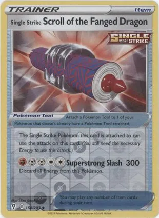 Single Strike Scroll of the Fanged Dragon 158/203 Evolving Skies