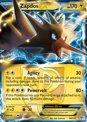 Zapdos-EX 48/135 Plasma Storm
