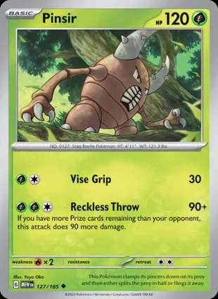 Pinsir 127/165 Scarlet & Violet 151