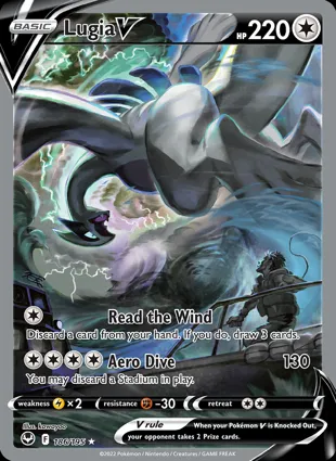Lugia V 186/195 Silver Tempest