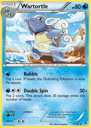 Wartortle 15/101 Plasma Blast