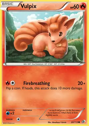 Vulpix 20/113 Legendary Treasures