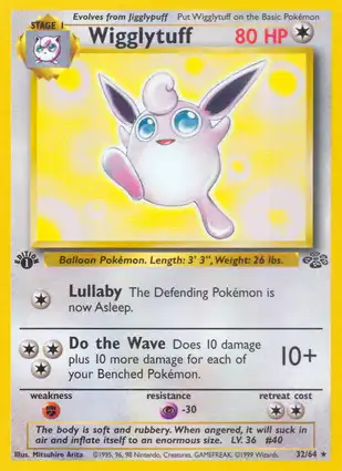 Wigglytuff 32/64 Jungle 1st Edition