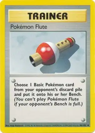 Pokémon Flute 86/102 Base Set Unlimited