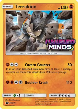 Terrakion SM205 Sun & Moon Promos
