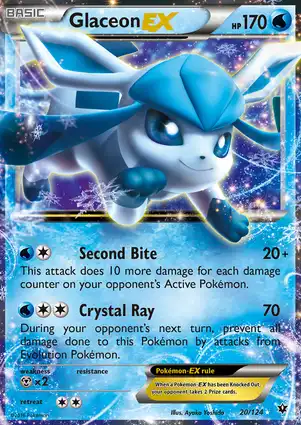 Glaceon-EX 20/124 Fates Collide