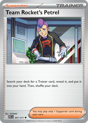 Team Rocket's Petrel 207/217 Ascended Heroes