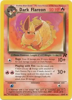 Dark Flareon 35/82 Team Rocket