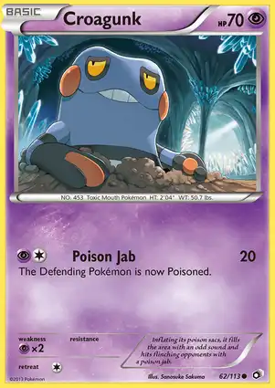 Croagunk 62/113 Legendary Treasures