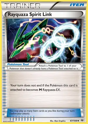 Rayquaza Spirit Link 87/108 Roaring Skies