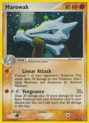 Marowak 7/112 EX FireRed & LeafGreen