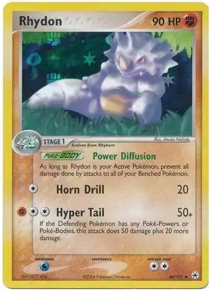 Rhydon 46/101 EX Hidden Legends