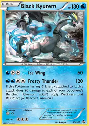 Black Kyurem XY160 XY Promos