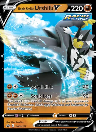 Rapid Strike Urshifu V SWSH107 Sword & Shield Promos