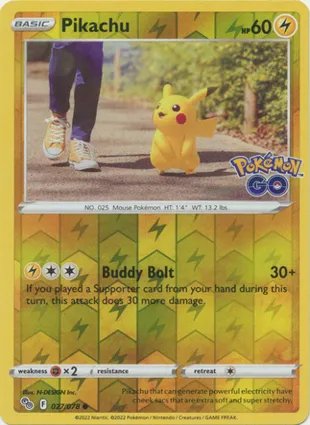 Pikachu 027/078 Pokémon GO