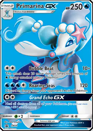 Primarina GX SM39 Sun & Moon Promos