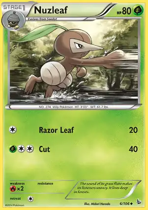 Nuzleaf 6/106 Flashfire