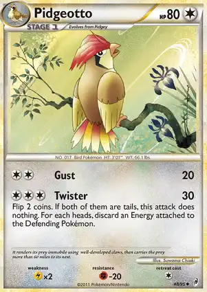 Pidgeotto 48/95 Call of Legends