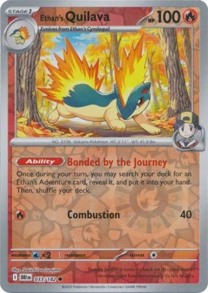 Ethan's Quilava 033/182 Destined Rivals