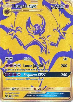 Lunala GX SM103a Sun & Moon Promos